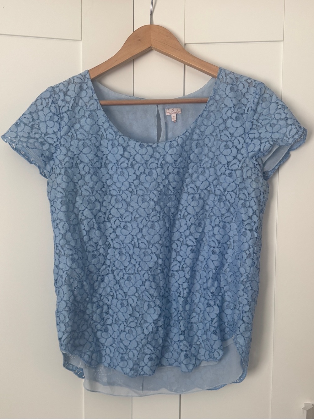 Talula light blue lace top